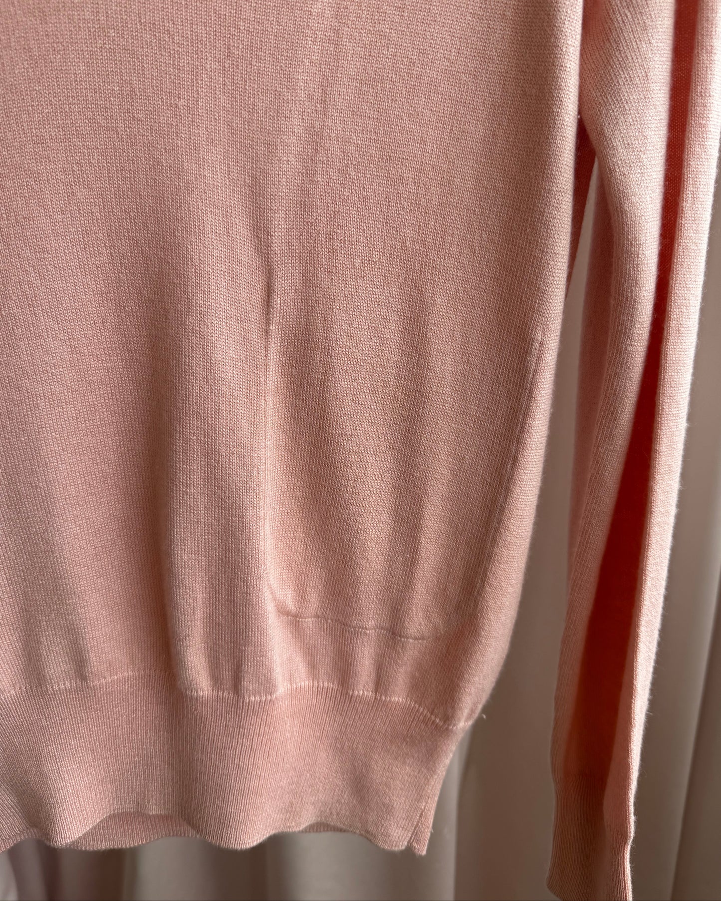 Tsumori Chisato Salmon Pink Silk & Cashmere Knit Sweater