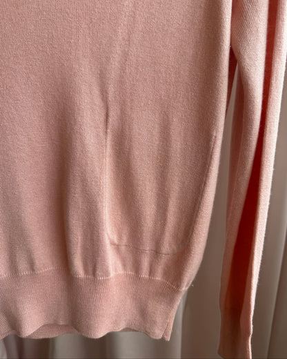 Tsumori Chisato Salmon Pink Silk & Cashmere Knit Sweater