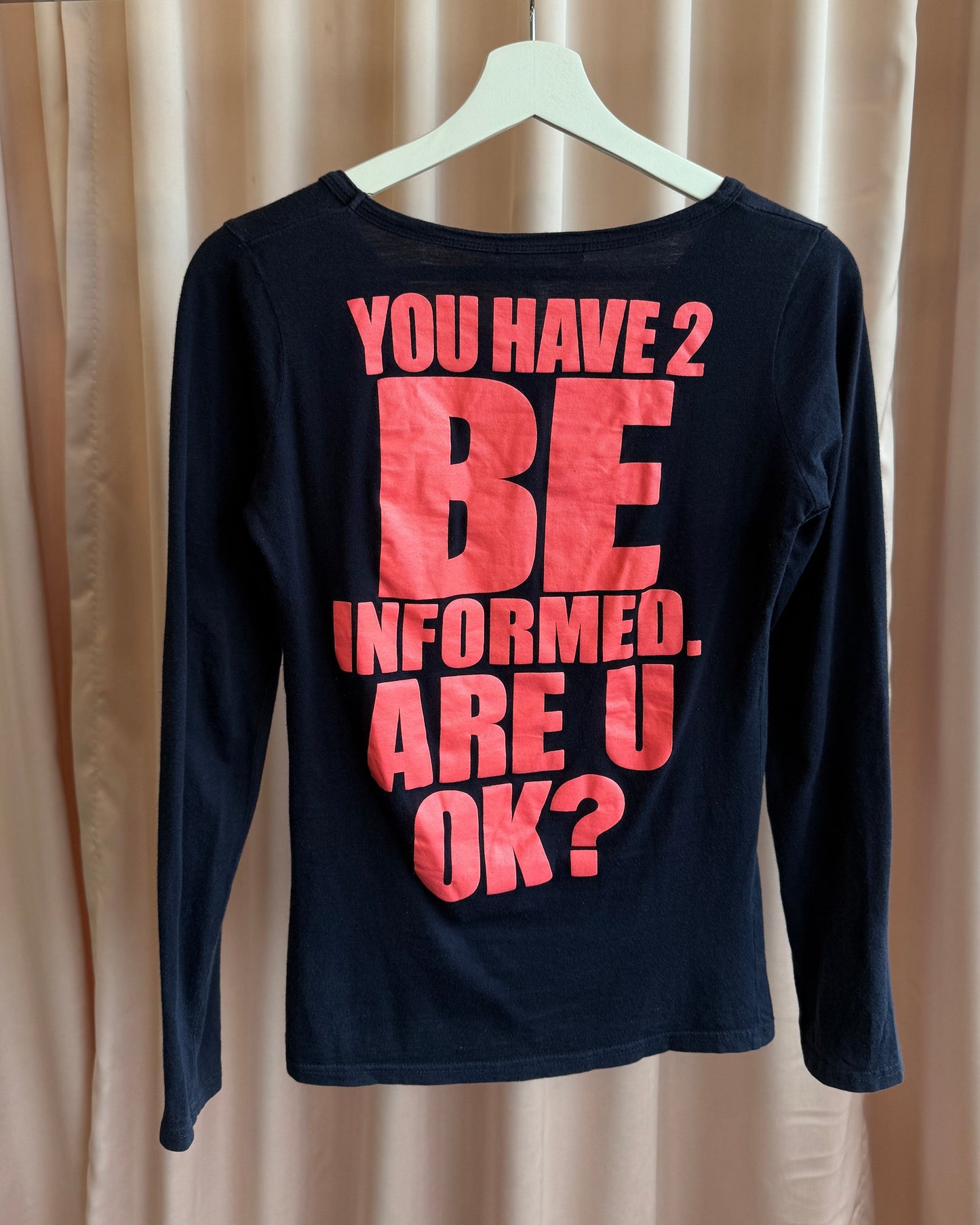 Japanese Brand "Assured" Graphic Long Sleeve Top