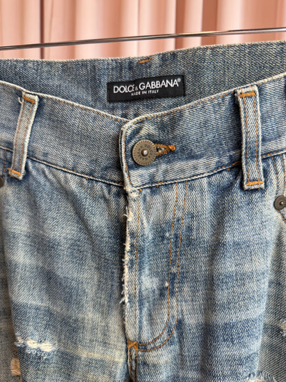Dolce & Gabbana Ultra Distressed Baggy Denim
