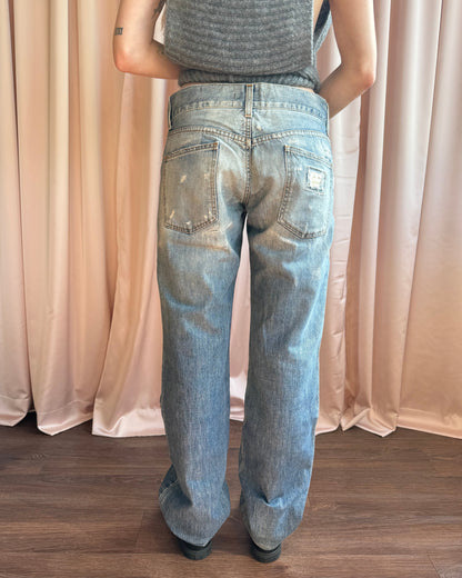 Dolce & Gabbana Distressed Light Wash Denim