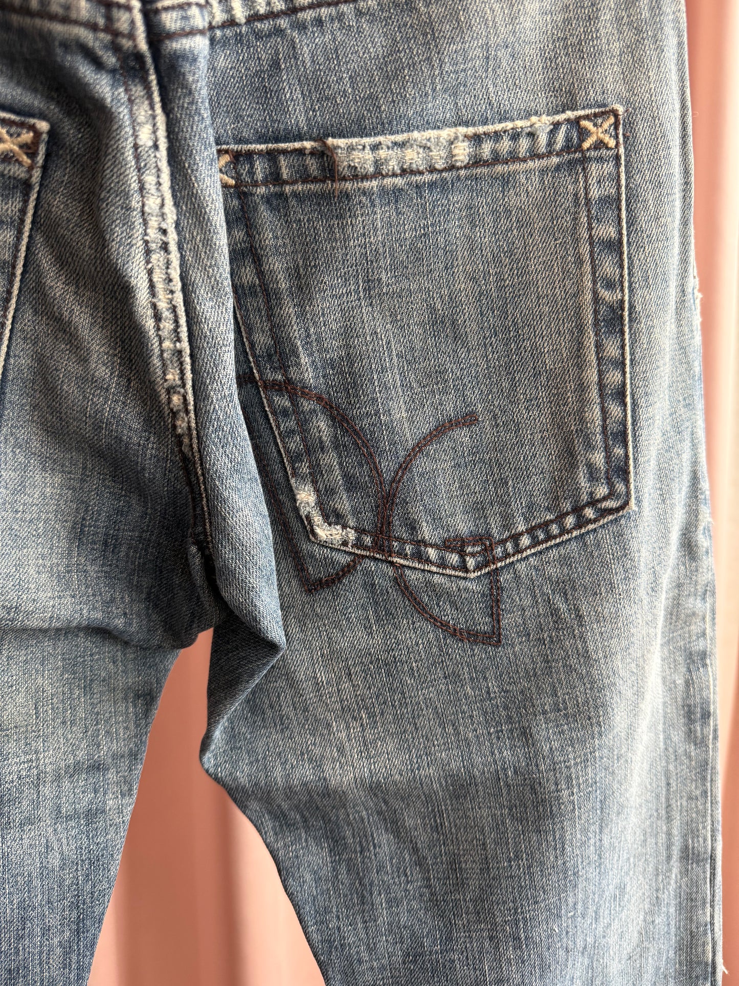 Dolce & Gabbana Distressed Mid Wash Denim