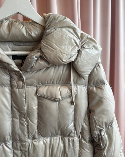 Patrizia Pepe Grey Goose Down Puffer Jacket