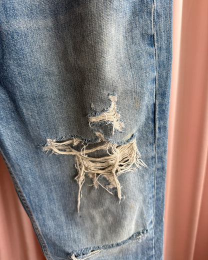 Rag & Bone Distressed Faded Boyfriend Denim