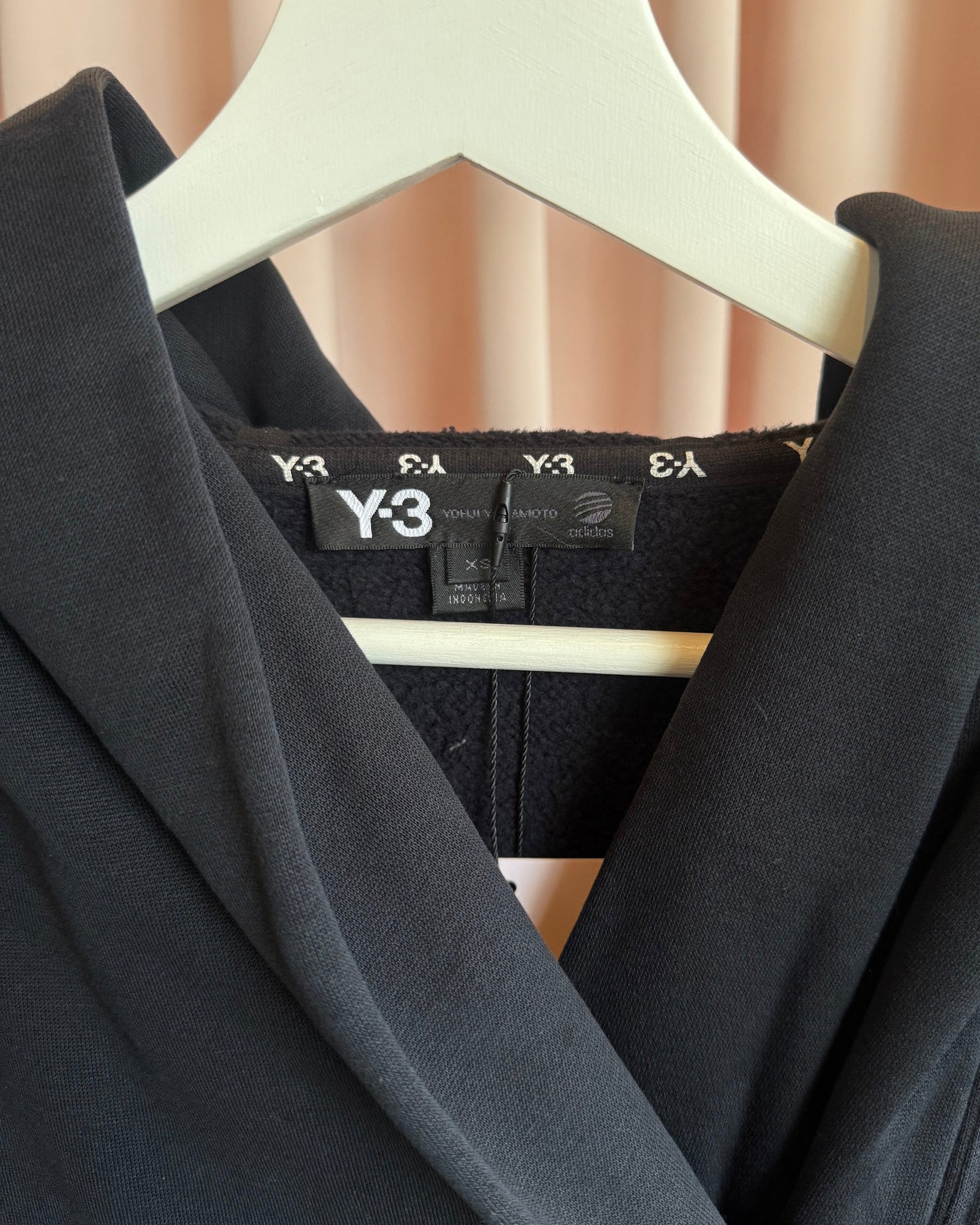 Y-3 F/W 2009 Black Double Breasted Hooded Sweat Jacket