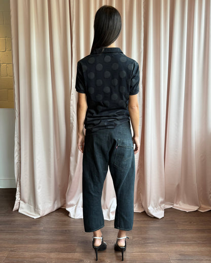 Levi’s Engineered Jeans Tight Black Cropped Denim