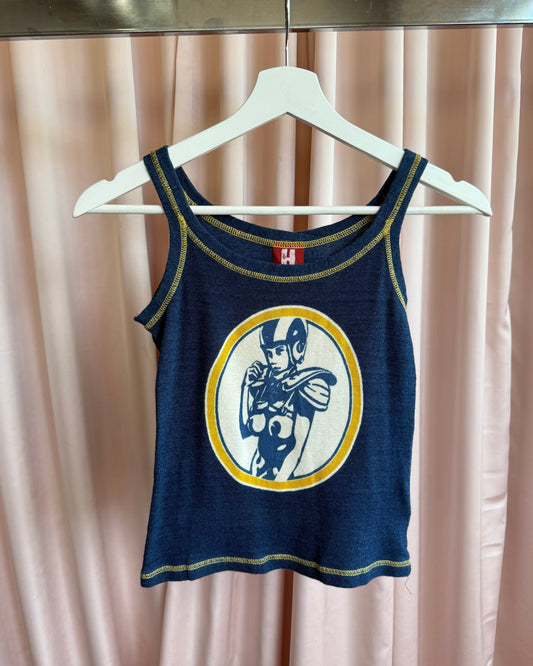 Hysteric Glamour 90's Football Girl Blue Tank Top