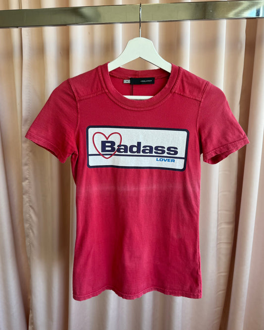 Dsquared² S/S 2004 "Badass Lover" Graphic Red T-Shirt