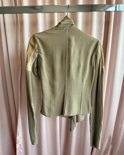 Rick Owens S/S 13 Island Olmar & Mirta Brass Shoulder Silk Jacket
