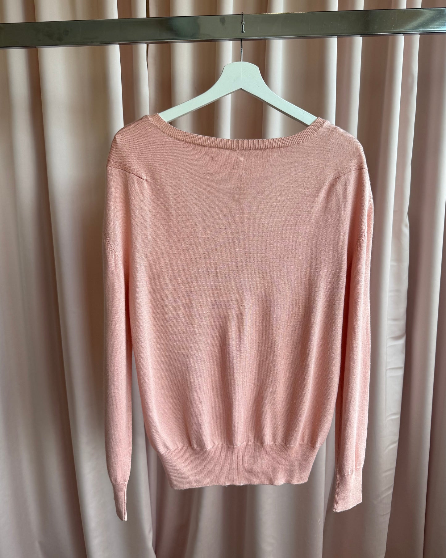 Tsumori Chisato Salmon Pink Silk & Cashmere Knit Sweater