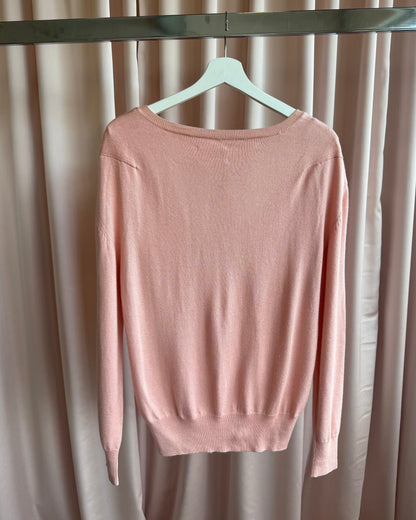 Tsumori Chisato Salmon Pink Silk & Cashmere Knit Sweater