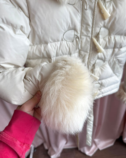 Blugirl by Blumarine Fur Trim Down Puffer Jacket