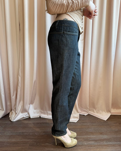 Gucci S/S 2003 Snap Back Dark Wash Slim Cut Denim