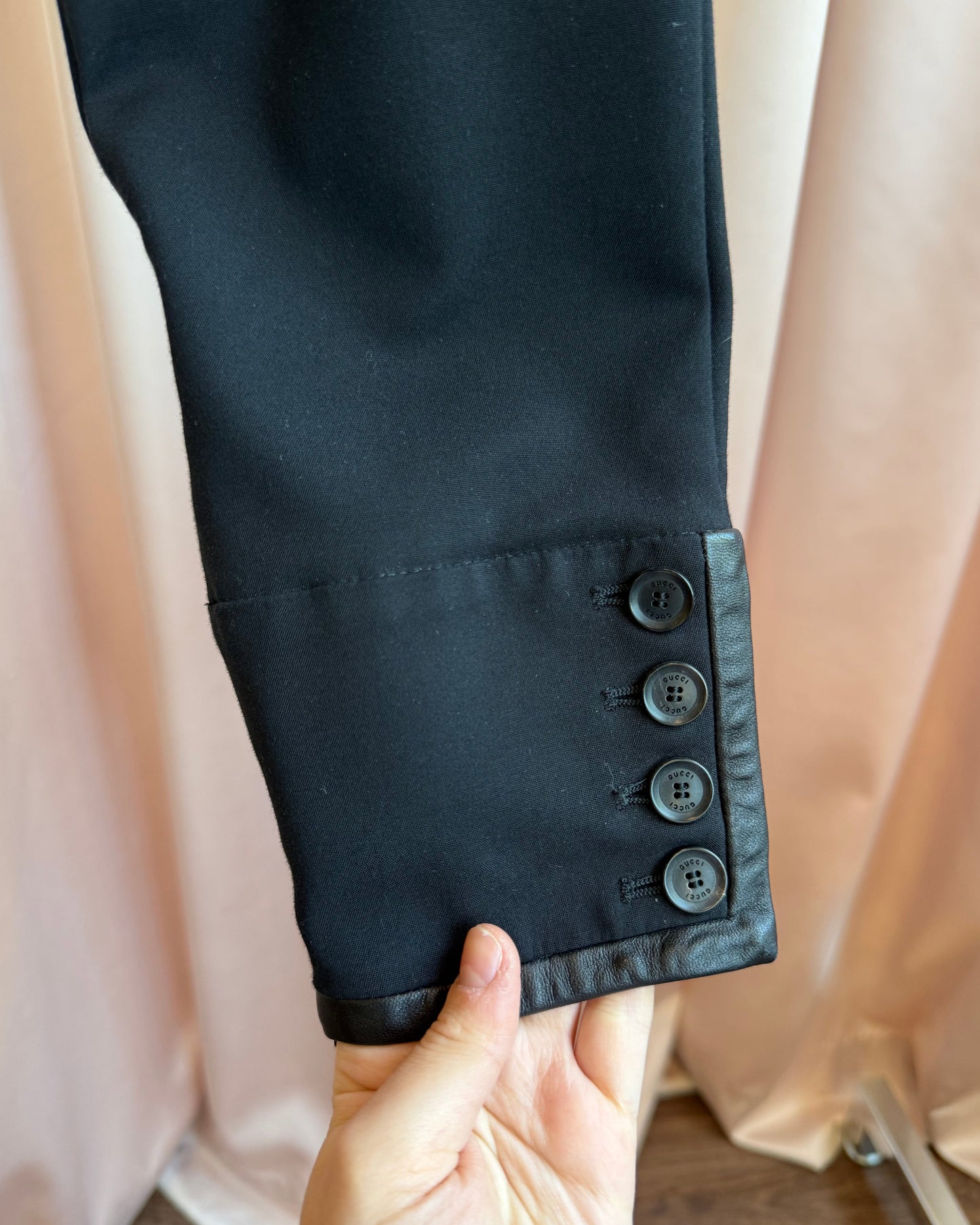 Gucci 2013 Black Equestrian Jodhpur Slim Cut Trousers