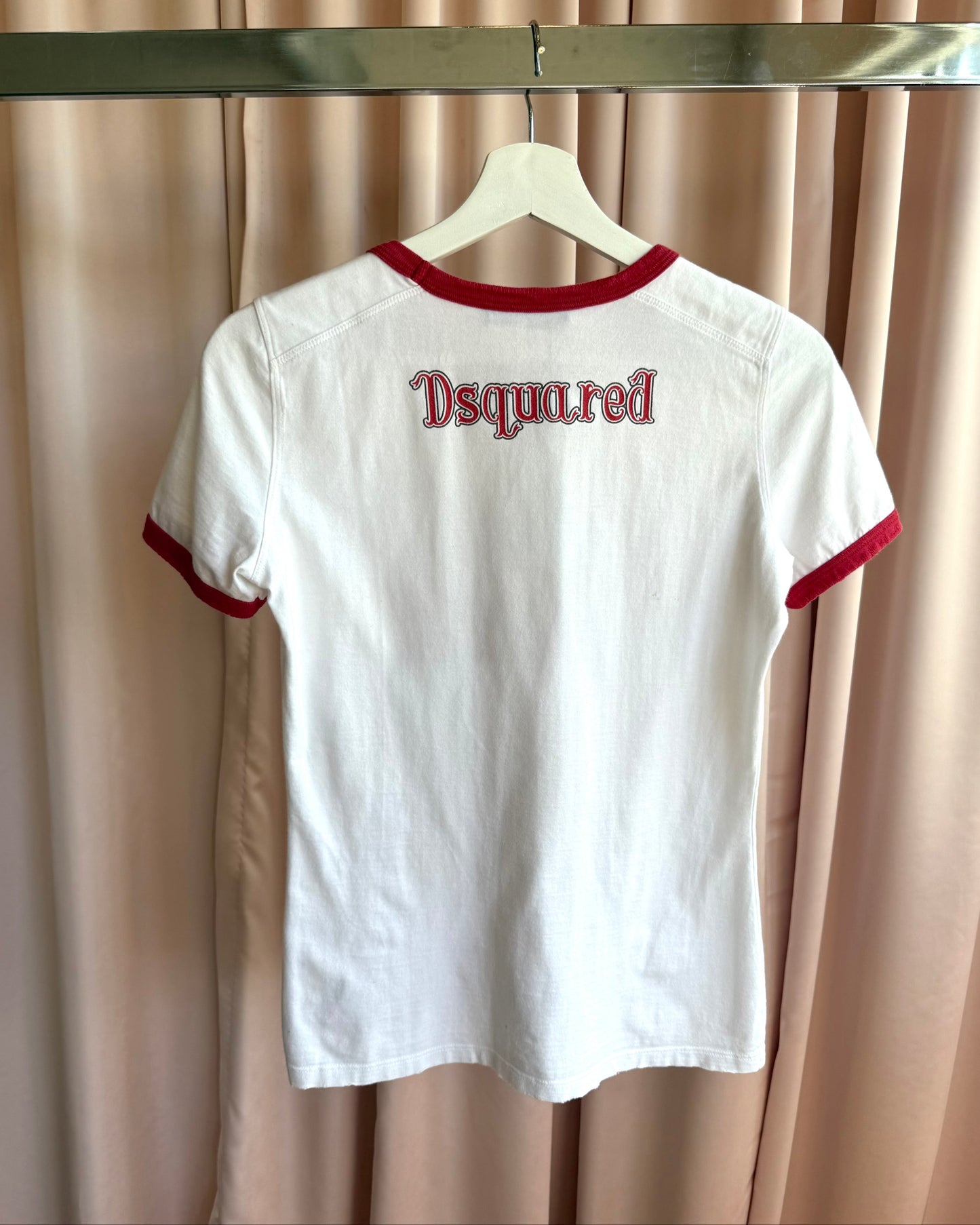 Dsquared² S/S 2004 Runway “Hikin' Heidi" Ringer T-Shirt