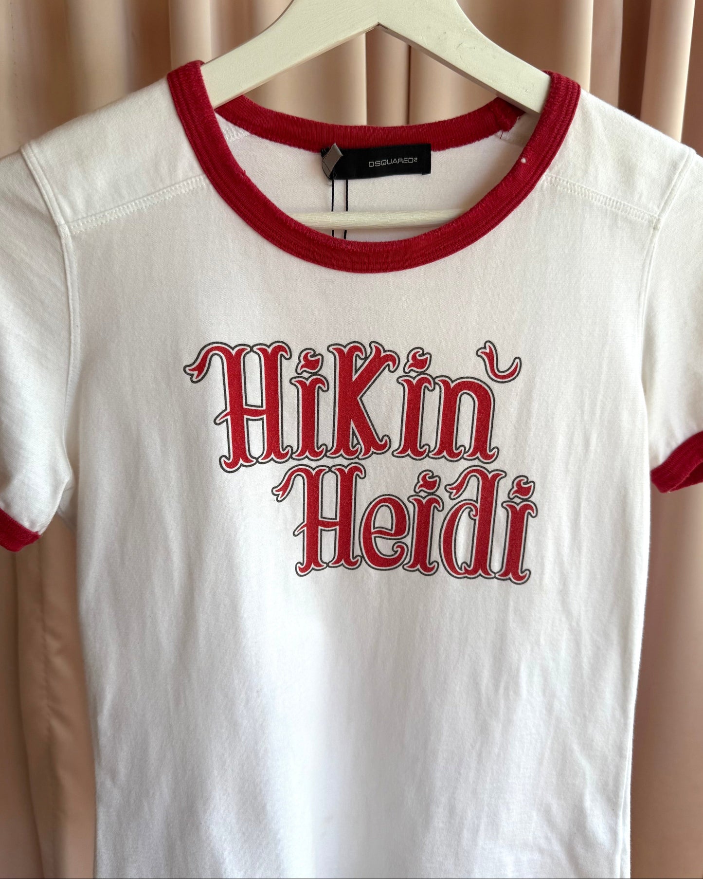 Dsquared² S/S 2004 Runway “Hikin' Heidi" Ringer T-Shirt