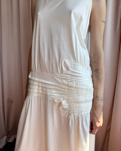 Tsumori Chisato White Cotton Tank Dress