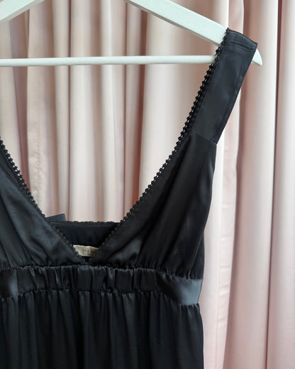 See by Chloé Black 100% Silk Camisole Top
