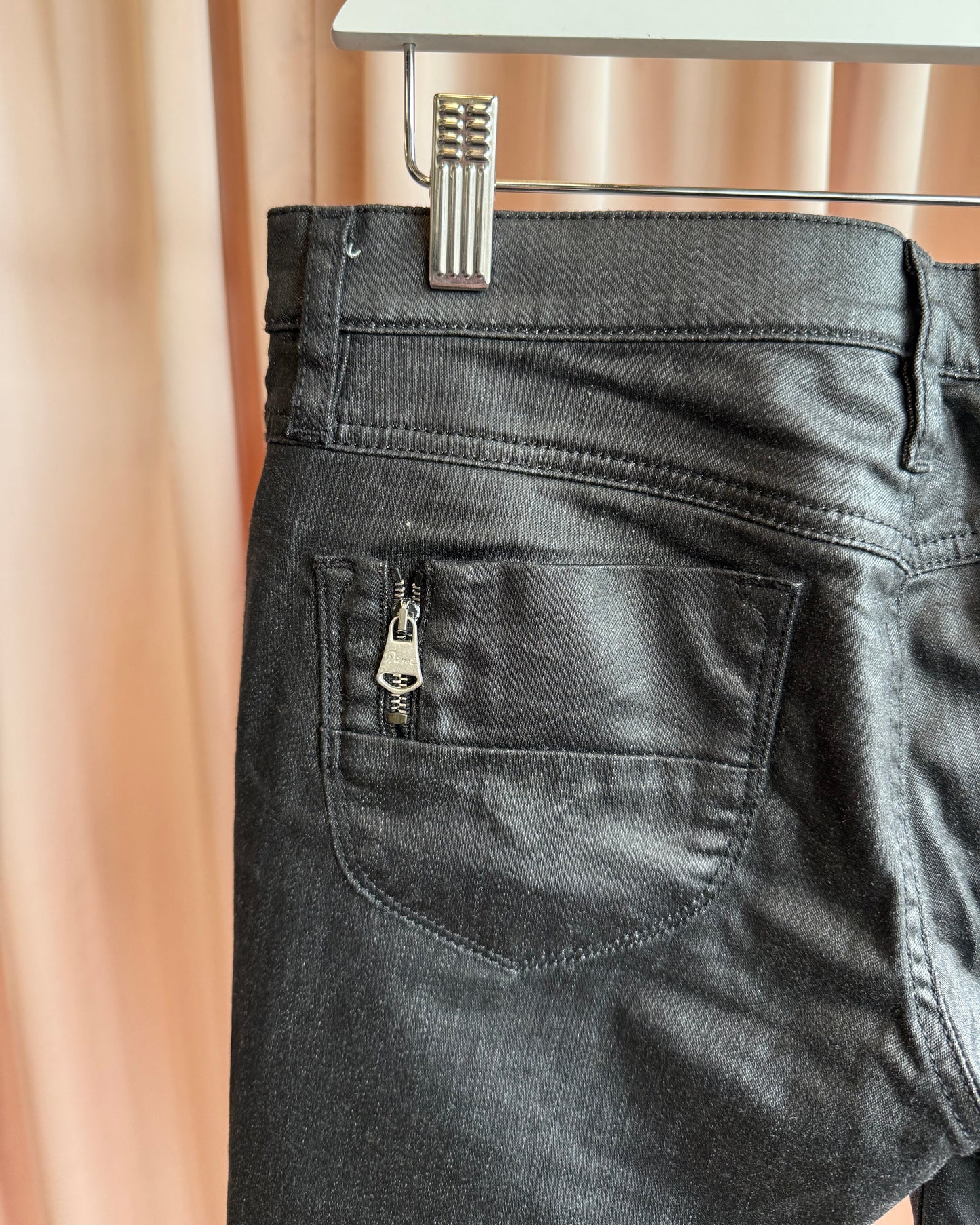 Diesel "Livy-Biker" Black Low Rise Skinny Jeans