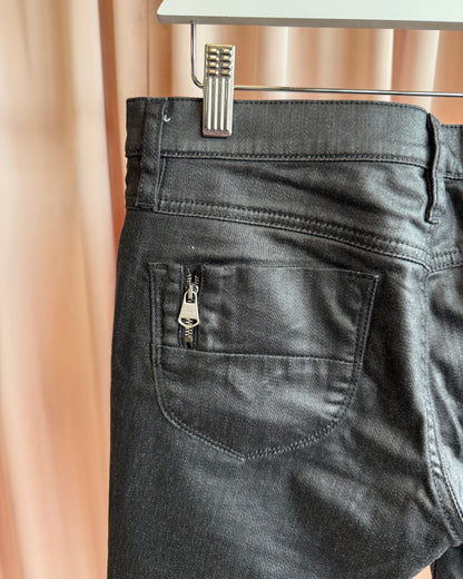Diesel "Livy-Biker" Black Low Rise Skinny Jeans