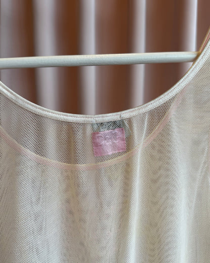 D&G Underwear 2000's "Like a Virgin" Printed Mesh Tank Top