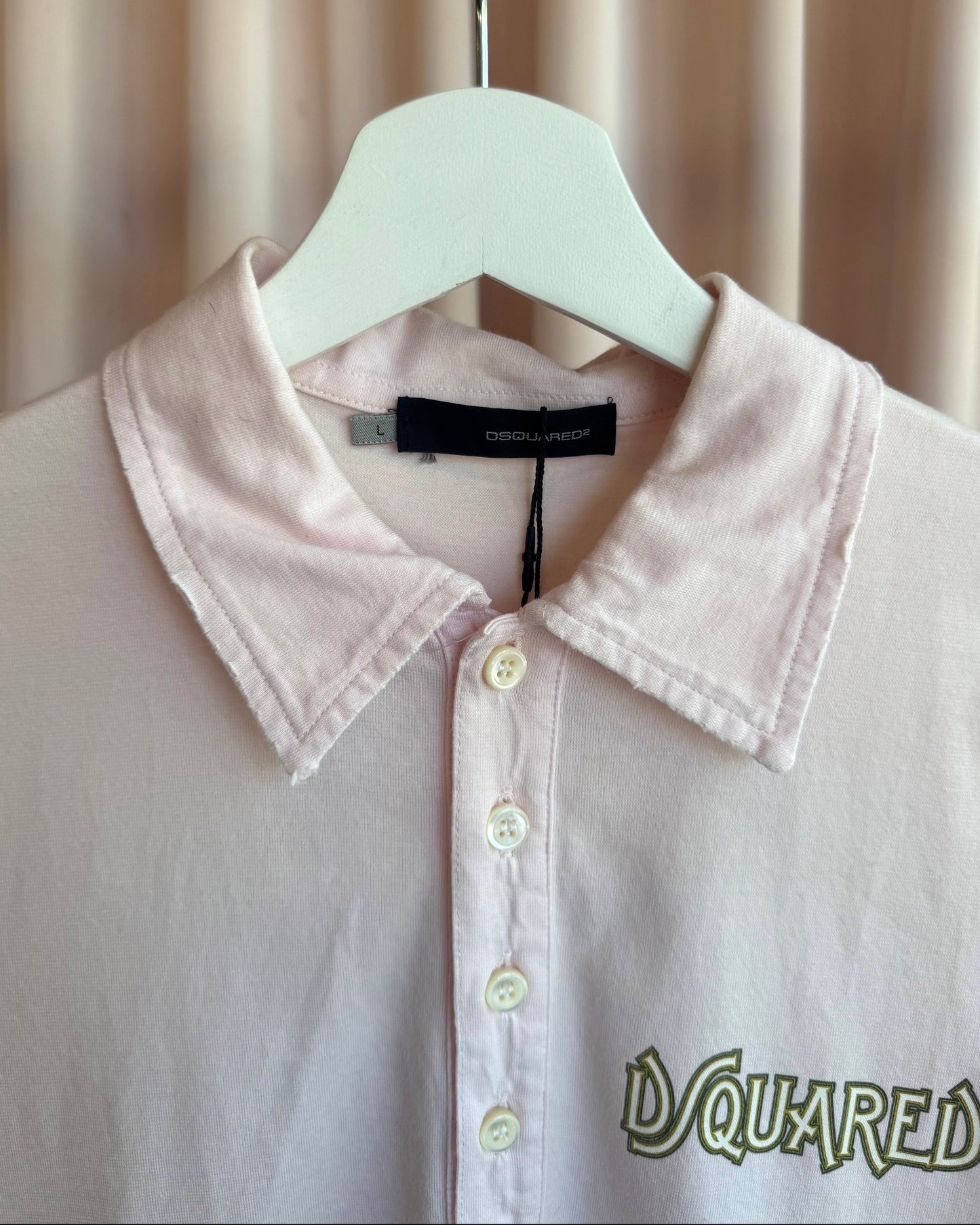 Dsquared² F/W 2006 "Lady Elizabeth" Baby Pink Polo Shirt