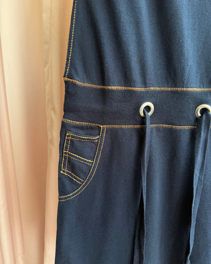 NAFNAF by XULY.Bët Contrast Stitch Strapless Sweat Dress