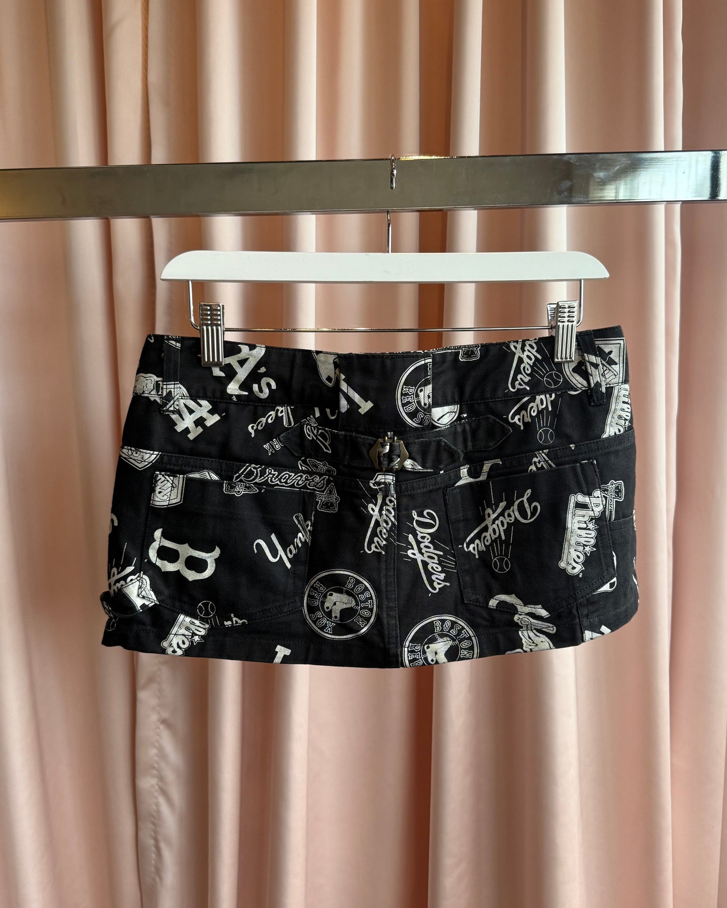Japanese Brand x MLB All Over Print Micro Mini Skirt