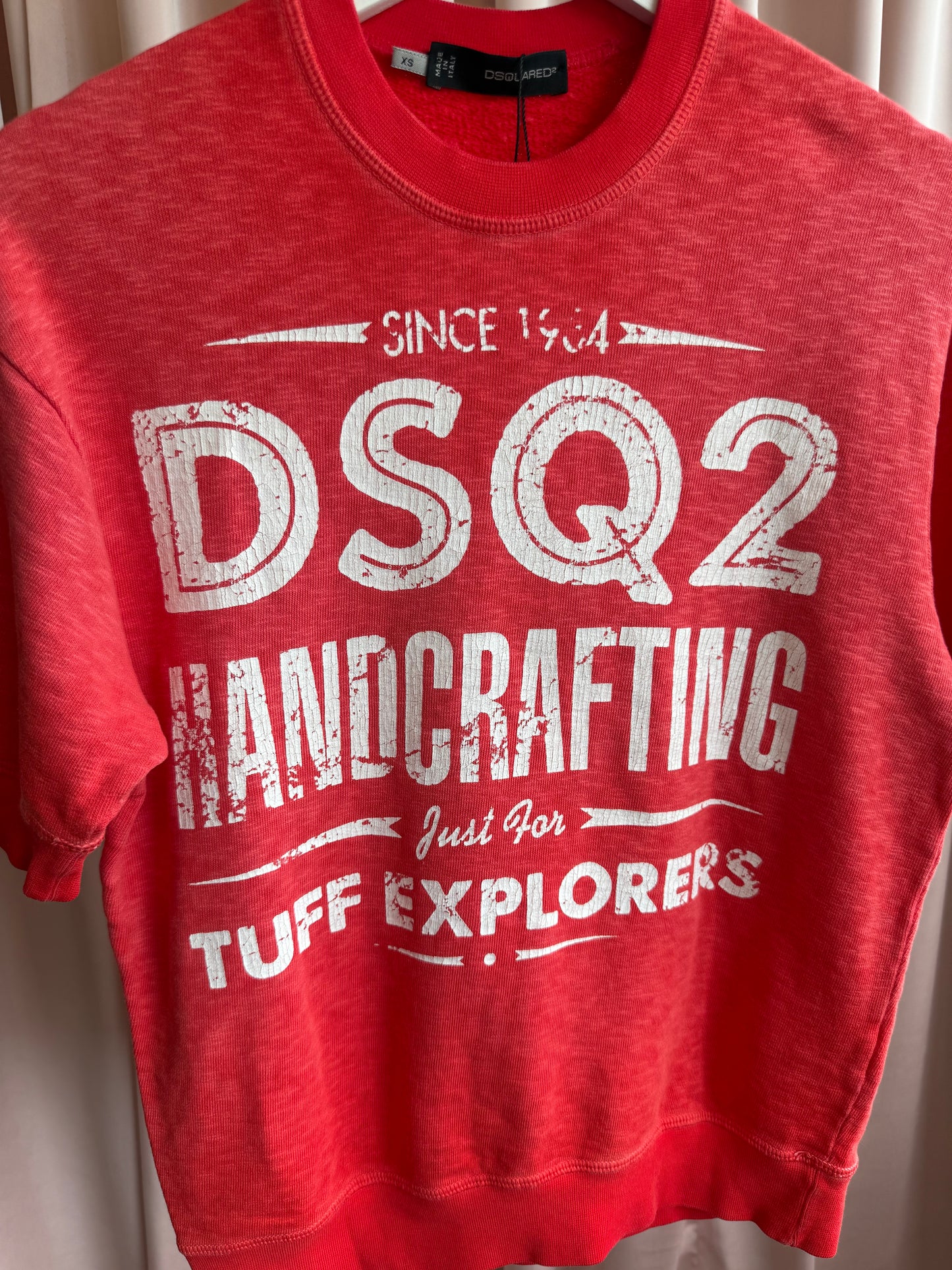 Dsquared² 2014 "Handcrafting" Graphic Short Sleeve Sweatshirt