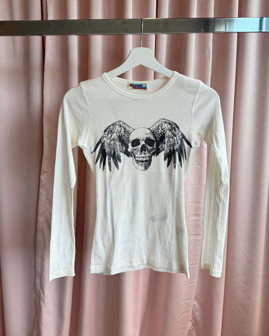 Hysteric Glamour Skull & Wings Long Sleeve Top