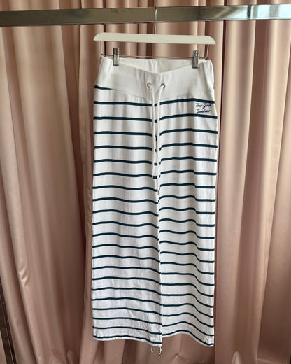 Japanese Brand x NY Yankees Breton Striped Wide Leg Track Pants
