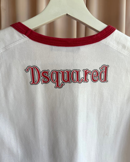 Dsquared² S/S 2004 Runway “Hikin' Heidi" Ringer T-Shirt