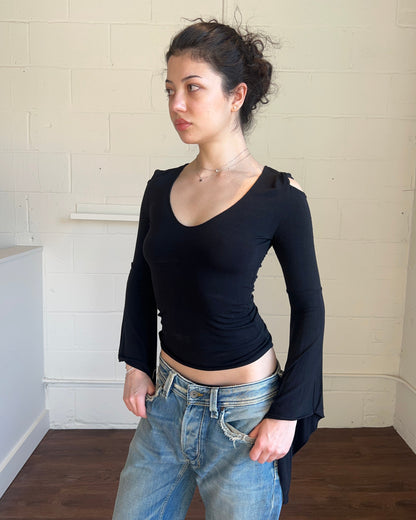 Italian Designer Open Shoulder Top
