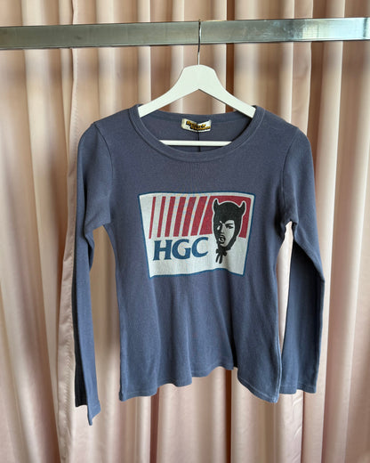 Hysteric Glamour "HGC" Graphic Long Sleeve Top