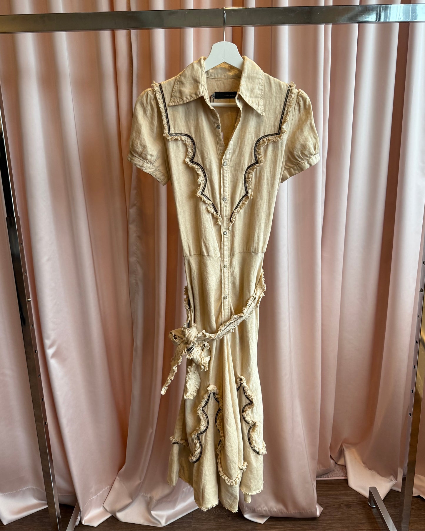 Dsquared² S/S 2006 Runway Western Short Sleeve Shirt Dress