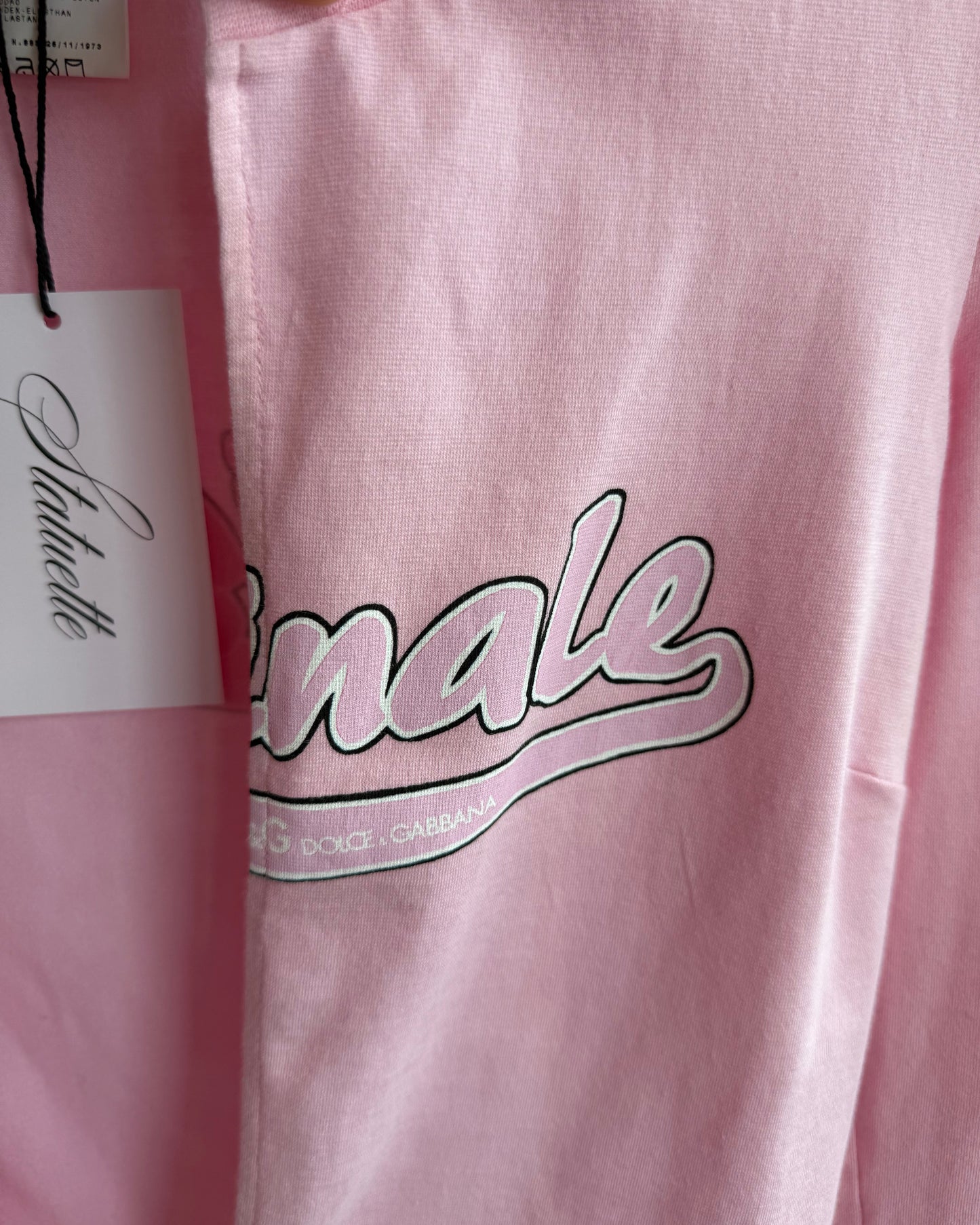 D&G S/S 2002 "Originale" Pink Ballet Long Sleeve Wrap Top