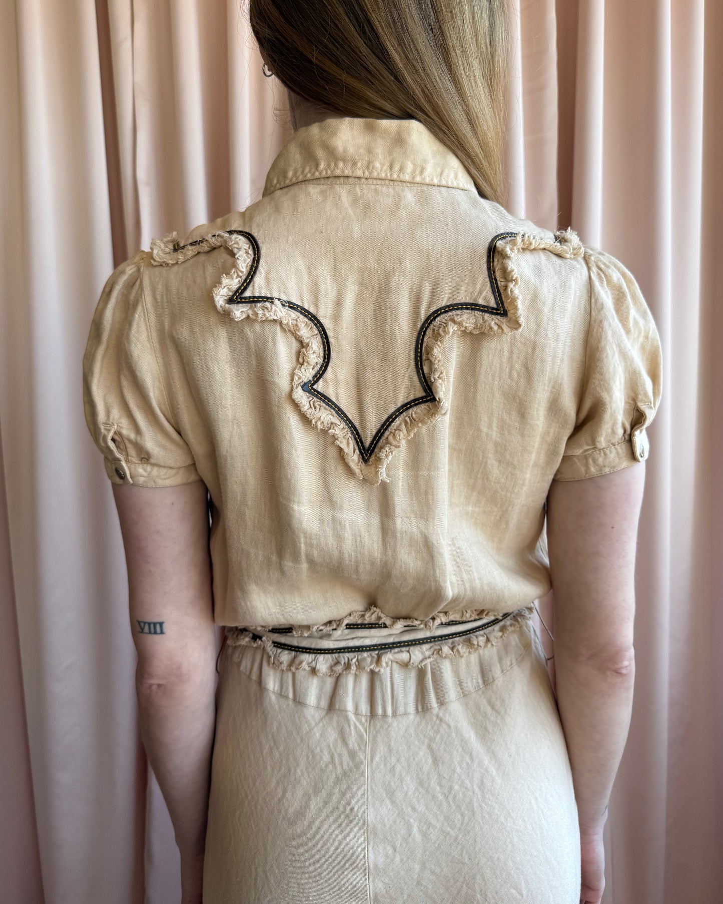 Dsquared² S/S 2006 Runway Western Short Sleeve Shirt Dress