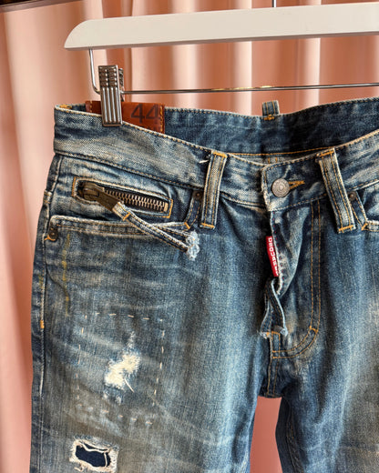 Dsquared² F/W 2007 Distressed Mud Wash Denim