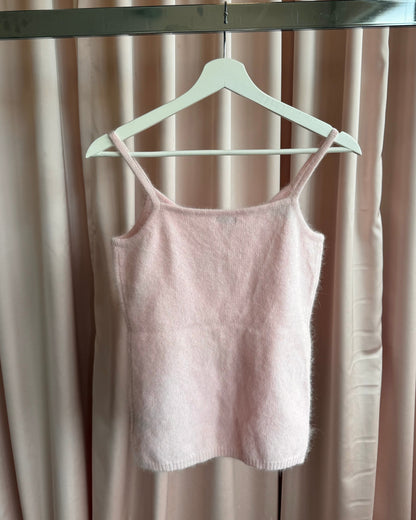 2000's Baby Pink Angora Blend Tank Top