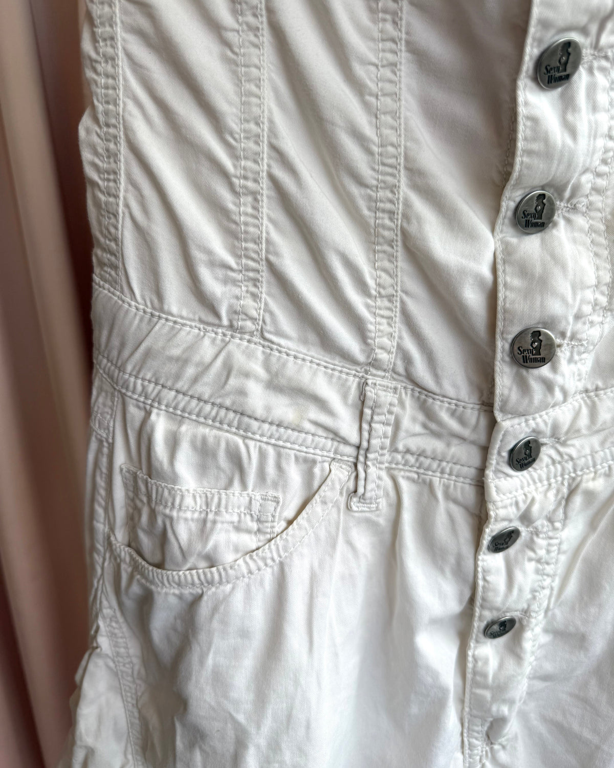Italian Brand Sexy Woman White Strapless Jumpsuit