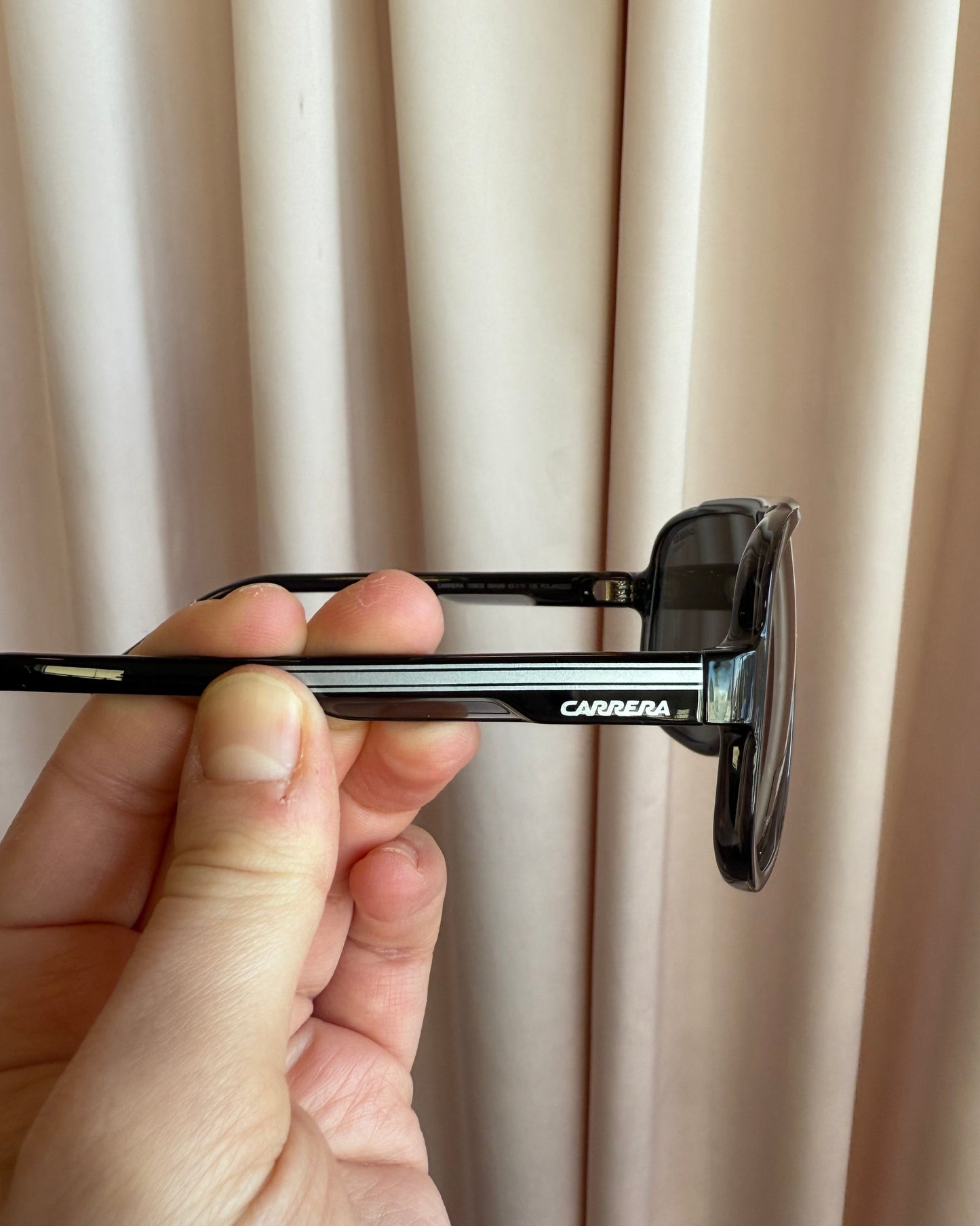 Carrera 1058/S Polarized Black Shield Sunglasses