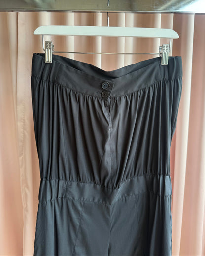 Anne Valerie Hash S/S 2008 Black Strapless Jumpsuit