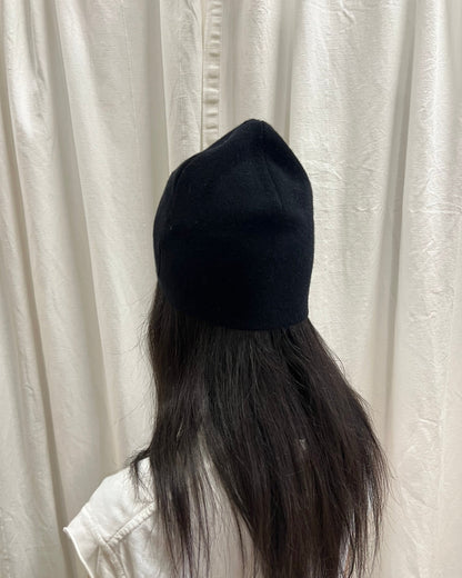 French Designer Hemp Leaf Cashmere Beanie