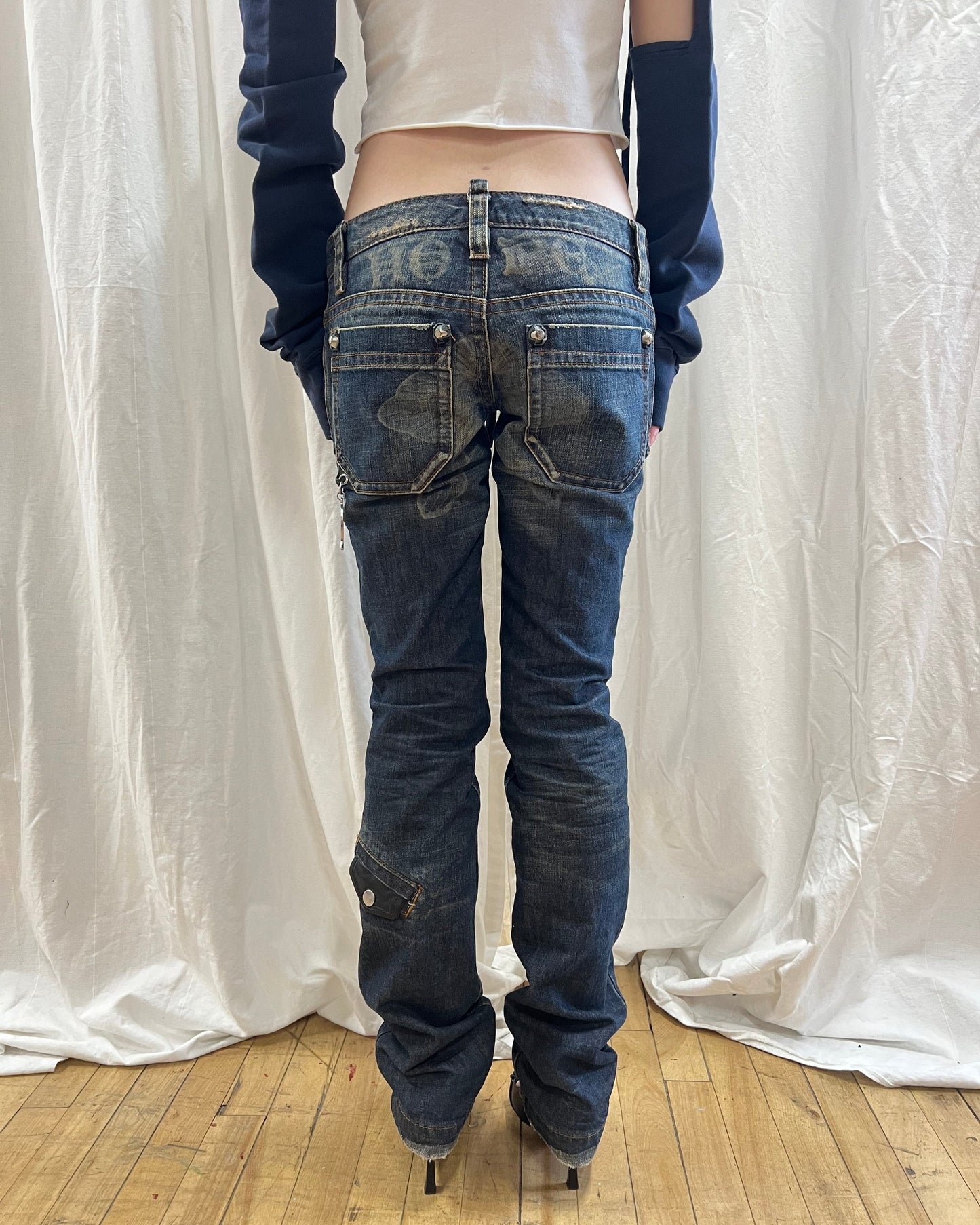 Dsquared² F/W 2005 Printed Low Rise Denim