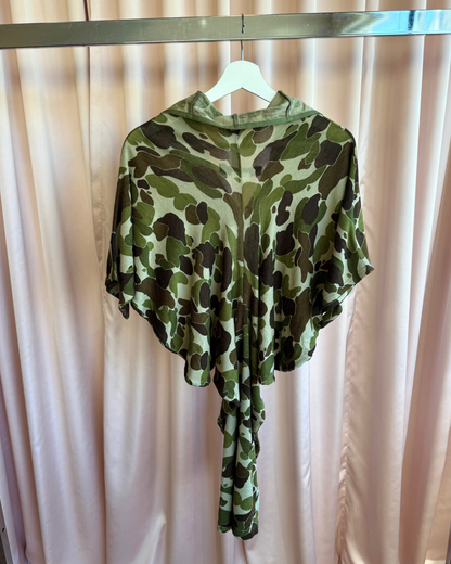 Junya Watanabe F/W 2010 Duck Camouflage Print Wool Dress