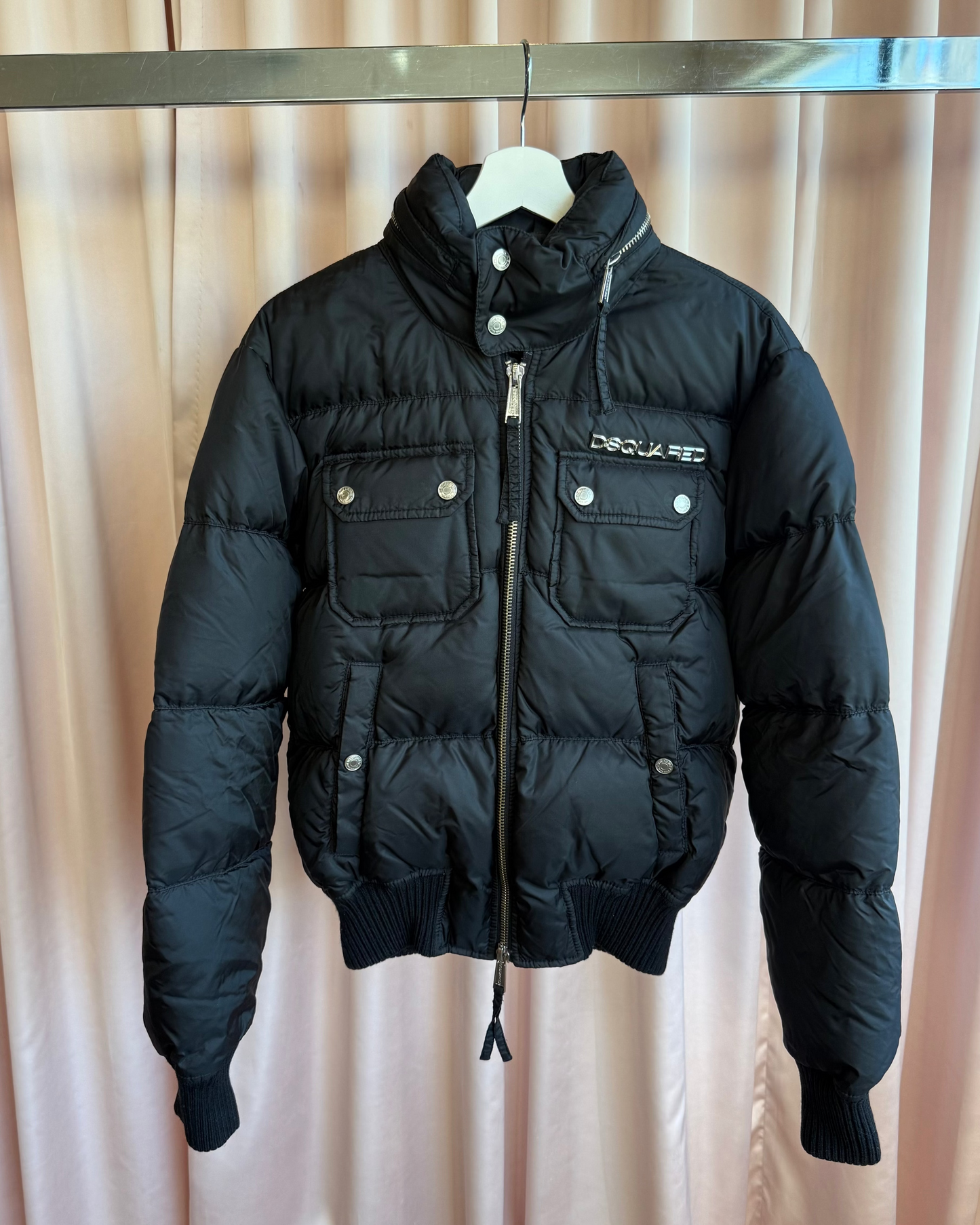 Dsquared² F/W 2006 Black Nylon Goose Down Puffer Jacket