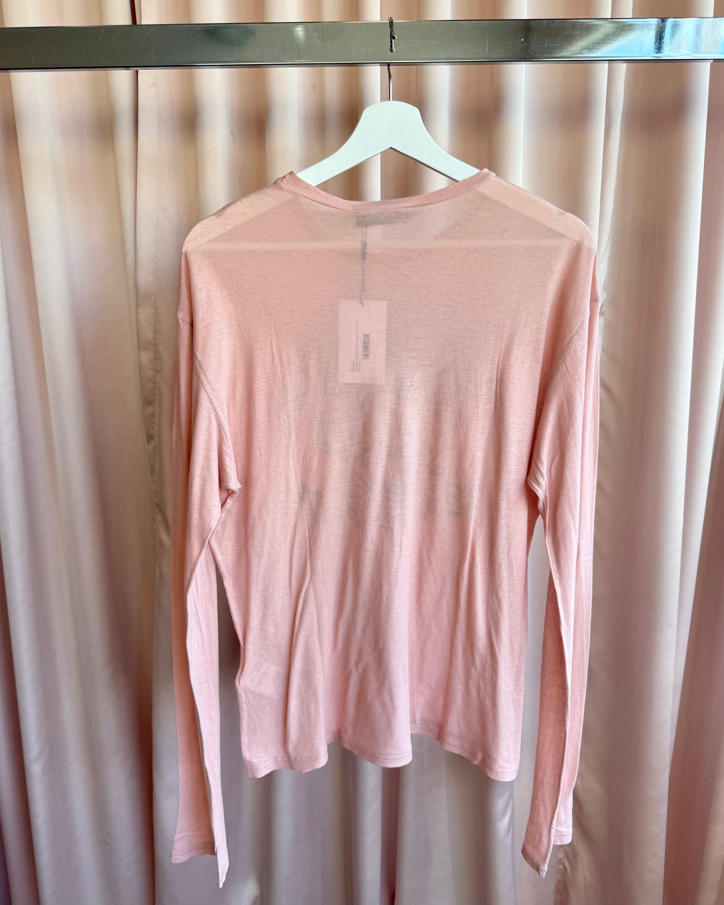 Dsquared² S/S 2005 "Hawaiian" Graphic Salmon Pink Long Sleeve T-Shirt