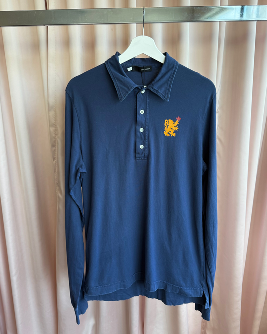 Dsquared² F/W 2006 "Duke" Navy Long Sleeve Polo Shirt