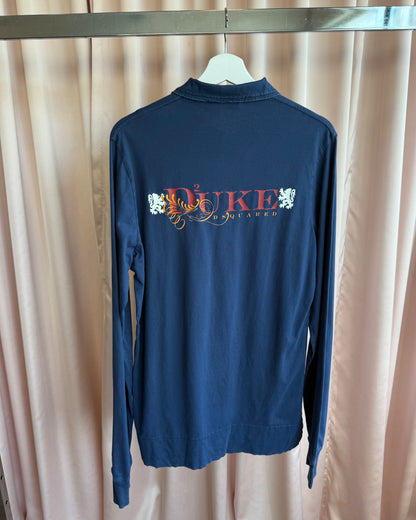 Dsquared² F/W 2006 "Duke" Navy Long Sleeve Polo Shirt