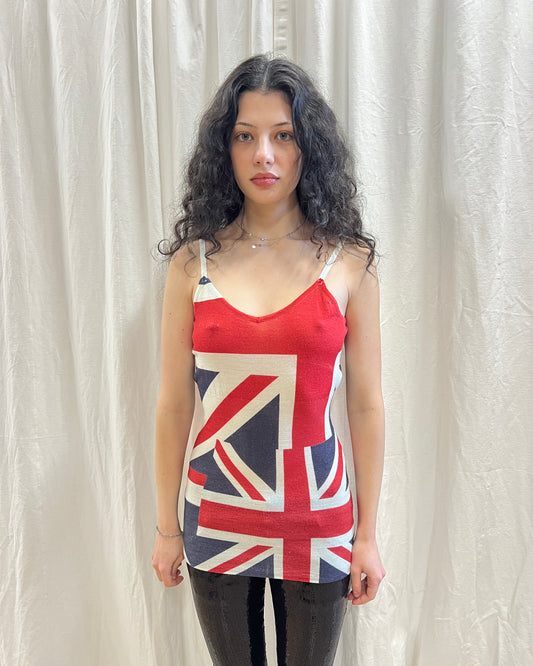 Comme des Garçons S/S 2006 Union Jack Knit Tank Top